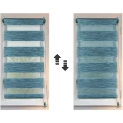 Tenda a rullo Giorno/Notte (75 x 180 cm) Blu