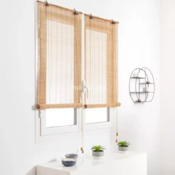 Tenda a rullo in legno (90 x H180 cm) Bambù Beige