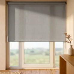 Tenda a rullo oscurante testurizzata (180 x 200 cm) Nyx Grigio