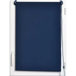 Tenda a rullo oscurante (45 x H180 cm) Uni Blu