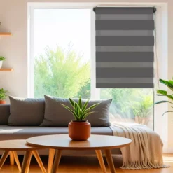 Tenda a rullo (90 X H180 cm) Giorno/Notte Grigio antracite