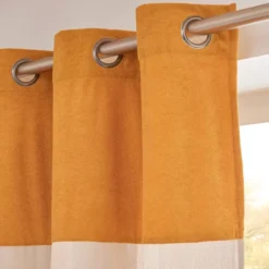 Tenda bouclé (140 x 280 cm) Ava Giallo ocra