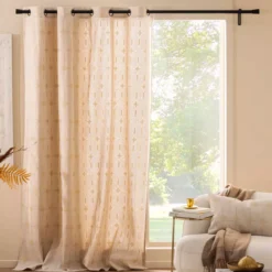 Tenda in cotone (140 x 240 cm) Ondine Bianco