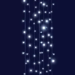 Tenda luminosa interconnettibile H2 m L2 m 96 LED Caduta di neve Bianco freddo
