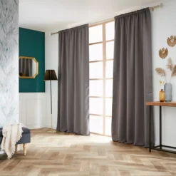 Tenda oscurante a passanti nascosti (140 x 260 cm) Dark Grigio antracite