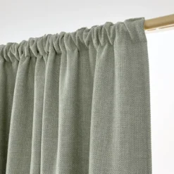 Tenda oscurante termica con passanti nascosti (180 x 260 cm) Alba Verde rosmarino