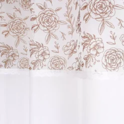 Tenda trasparente (140 x 240 cm) Rosa Marrone