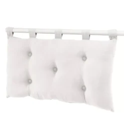 Testiera letto garza di cotone (80 x 50 cm) Gaïa Bianco chantilly
