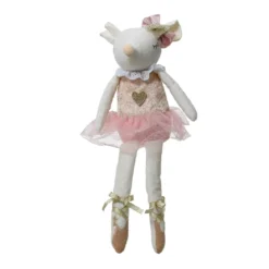 Topolina di Natale (H37 cm) Salomé Ballerina Danzatrice Pesca