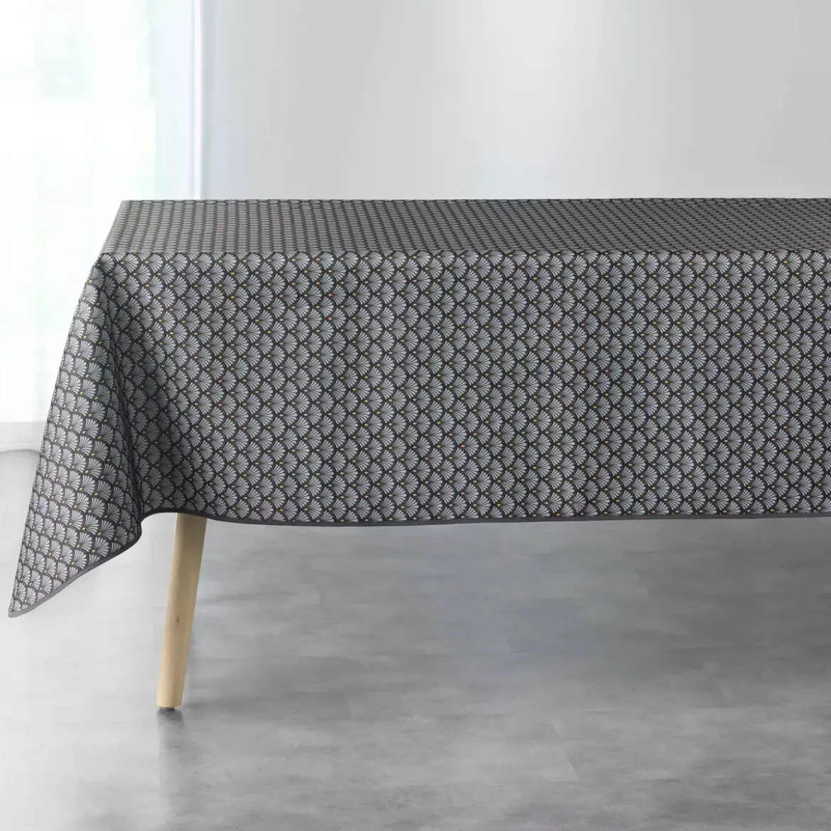 Tovaglia rettangolare antimacchia (L240 cm) Artchic Grigio antracite