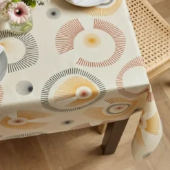 Tovaglia rettangolare cotone antimacchia (150 x 350 cm) Manhattan Beige