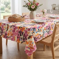 Tovaglia rettangolare cotone antimacchia (150 x 350 cm) Mowgli Multicolore