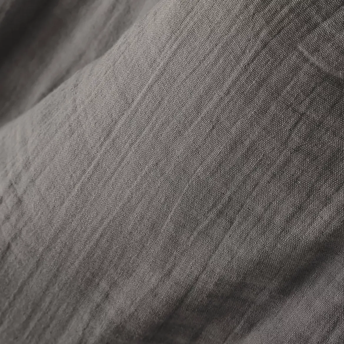 Tovaglia rettangolare garza di cotone (L250 cm) Gaïa Grigio granito