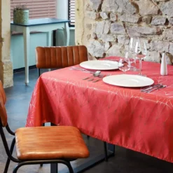 Tovaglia rettangolare (L300 cm) Facette Rosso