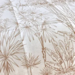Trapunta stampata e federa in cotone (140 x 200 cm) Lara Marrone