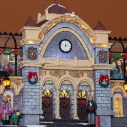 Villaggio di Natale luminoso e musicale Stazione ferroviaria