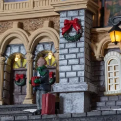 Villaggio di Natale luminoso e musicale Stazione ferroviaria